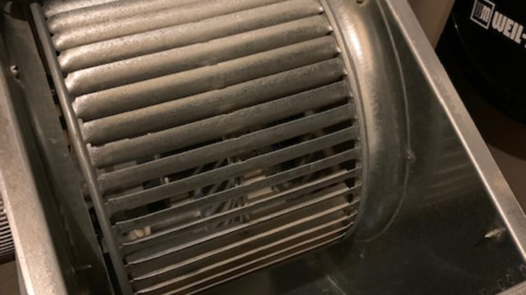 blower after blower fan after a furnace cleaning