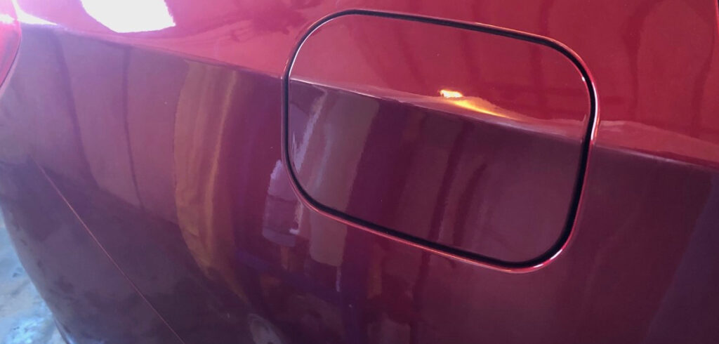 car out after car exterior after being washed, crystal clean