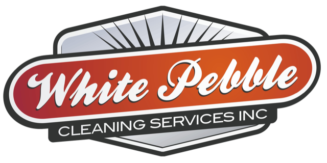 White Pebble cleaning company in Wainwright logo